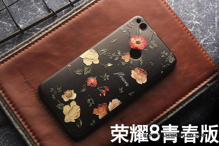 Hülle Huawei P8 Lite 2017 Blumen Persönlichkeit Anti-sturz, Case Huawei P8 Lite 2017 Taschen Hängende Verzierungen Jugend