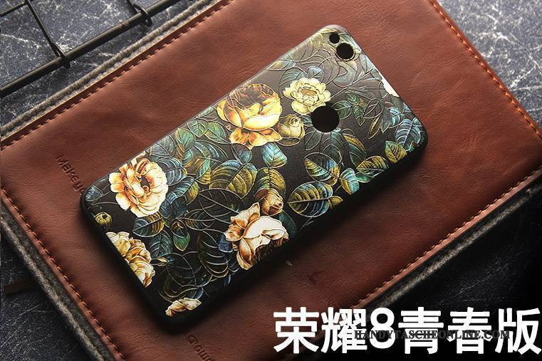 Hülle Huawei P8 Lite 2017 Blumen Persönlichkeit Anti-sturz, Case Huawei P8 Lite 2017 Taschen Hängende Verzierungen Jugend