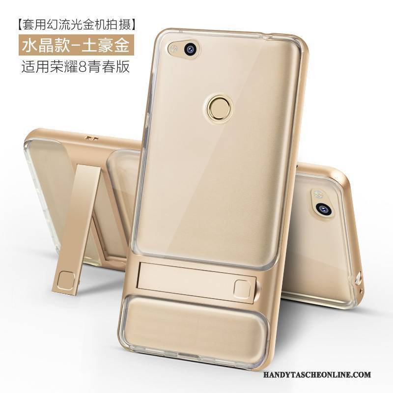 Hülle Huawei P8 Lite 2017 Kreativ Anti-sturz Gold, Case Huawei P8 Lite 2017 Taschen Handyhüllen Nubuck