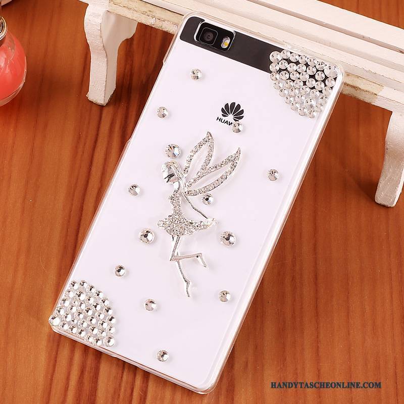 Hülle Huawei P8 Lite Schutz Handyhüllen Blau, Case Huawei P8 Lite Karikatur Jugend Transparent