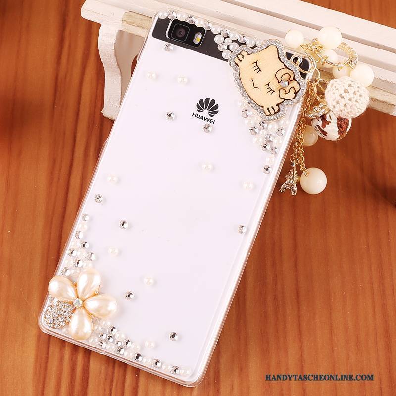 Hülle Huawei P8 Lite Schutz Handyhüllen Blau, Case Huawei P8 Lite Karikatur Jugend Transparent