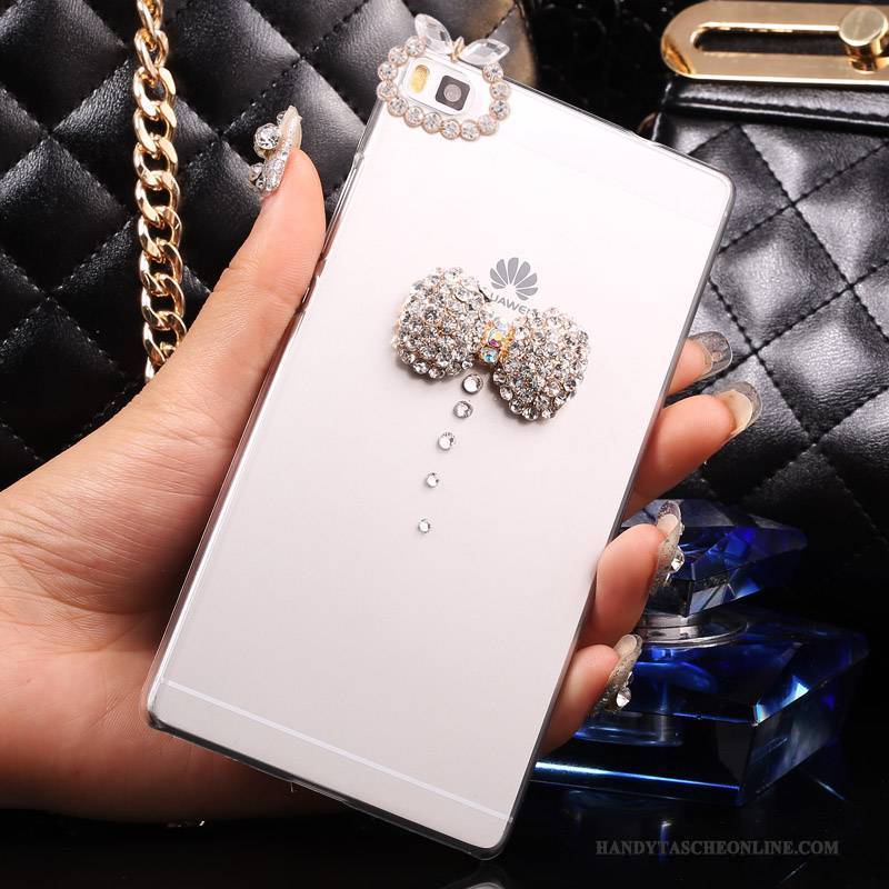 Hülle Huawei P8 Lite Strass Gold Handyhüllen, Case Huawei P8 Lite Schutz Schwer Jugend