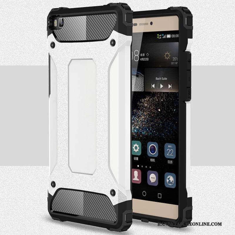 Hülle Huawei P8 Metall Nubuck Handyhüllen, Case Huawei P8 Schutz Grün Hoch