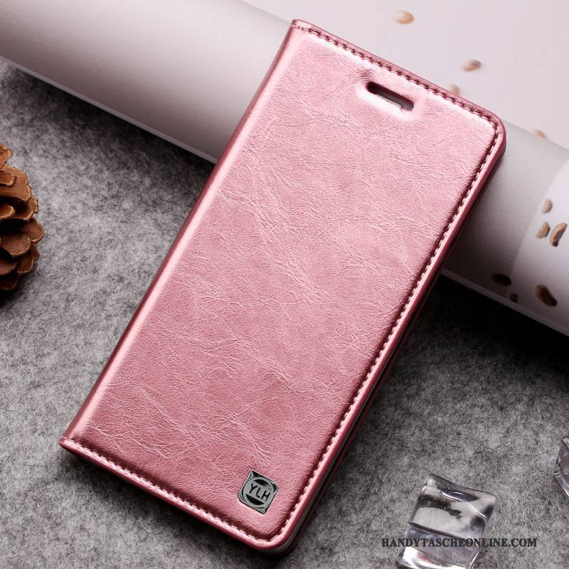 Hülle Huawei P9 Folio Handyhüllen Kuh, Case Huawei P9 Schutz Neu Rosa