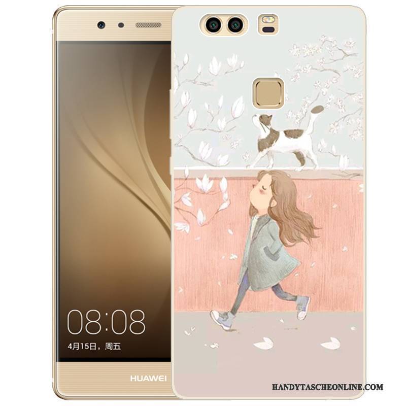 Hülle Huawei P9 Plus Gemalt Rosa Handyhüllen, Case Huawei P9 Plus Weiche