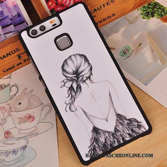 Hülle Huawei P9 Plus Karikatur Dünne Rosa, Case Huawei P9 Plus Kreativ Hintere Abdeckung Grenze