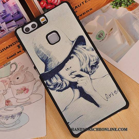 Hülle Huawei P9 Plus Karikatur Dünne Rosa, Case Huawei P9 Plus Kreativ Hintere Abdeckung Grenze