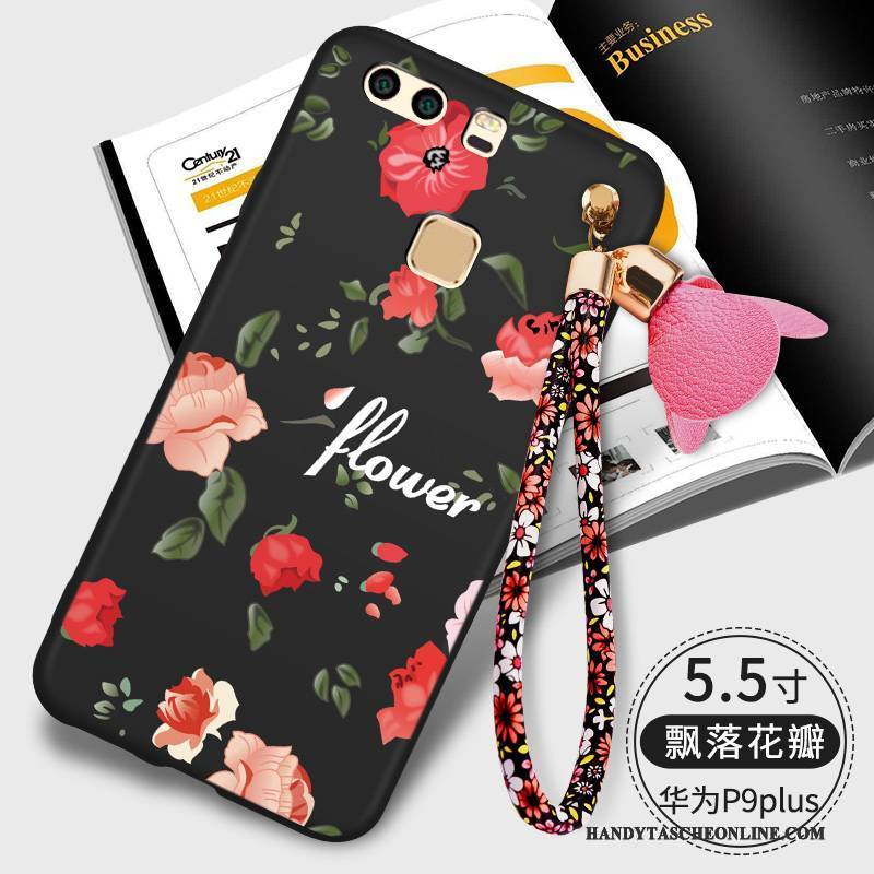 Hülle Huawei P9 Plus Kreativ Rot Trendmarke, Case Huawei P9 Plus Taschen Handyhüllen Persönlichkeit