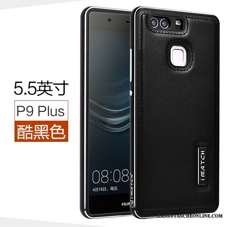 Hülle Huawei P9 Plus Leder Anti-sturz Handyhüllen, Case Huawei P9 Plus Schutz Mesh Business