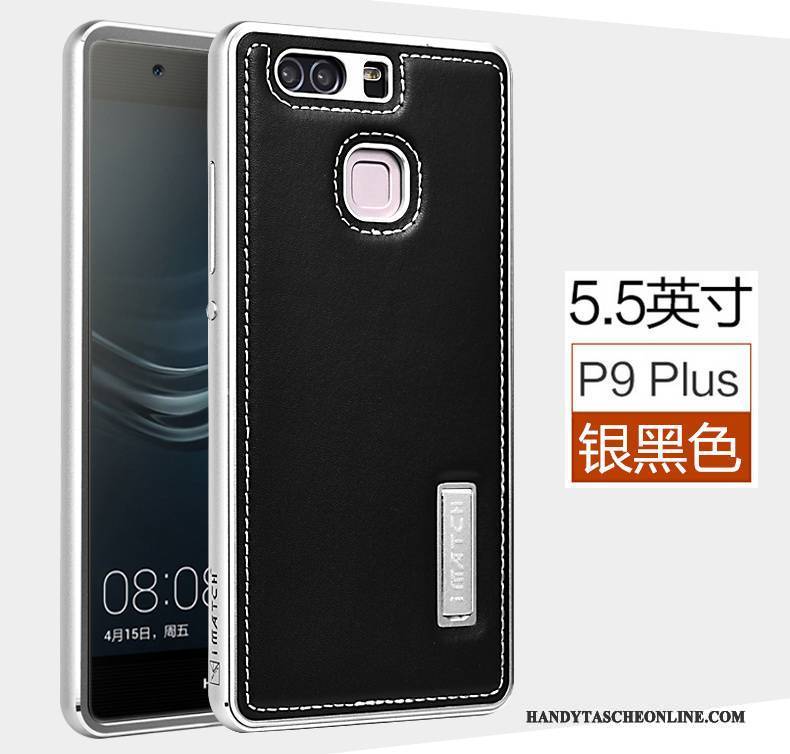 Hülle Huawei P9 Plus Leder Anti-sturz Handyhüllen, Case Huawei P9 Plus Schutz Mesh Business