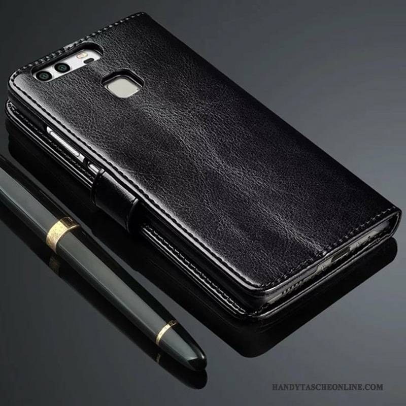 Hülle Huawei P9 Plus Lederhülle Anti-sturz Handyhüllen, Case Huawei P9 Plus Folio