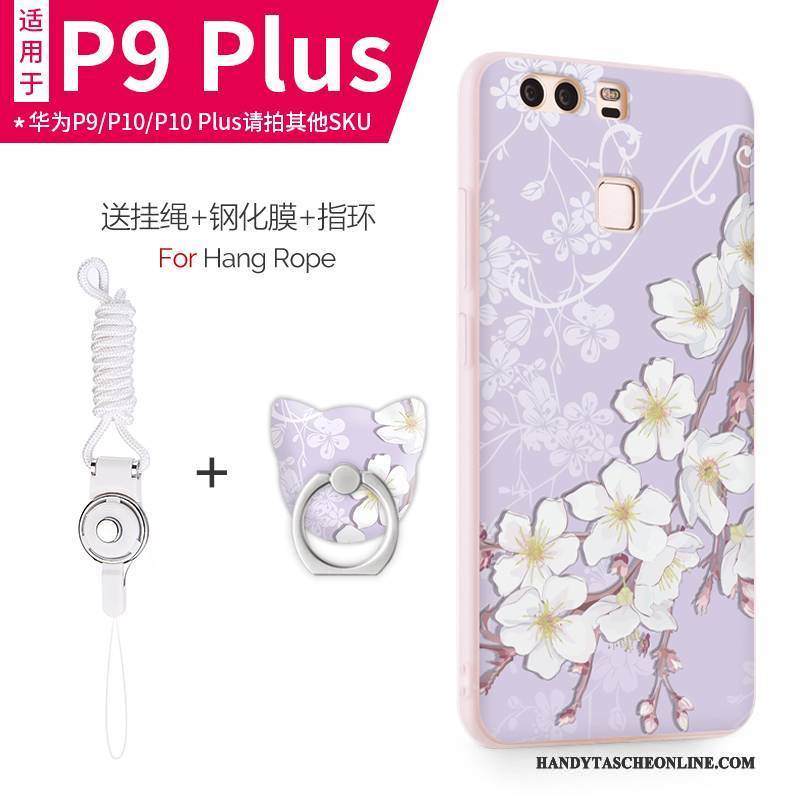 Hülle Huawei P9 Plus Schutz Anti-sturz Schlank, Case Huawei P9 Plus Taschen Handyhüllen Hellblau