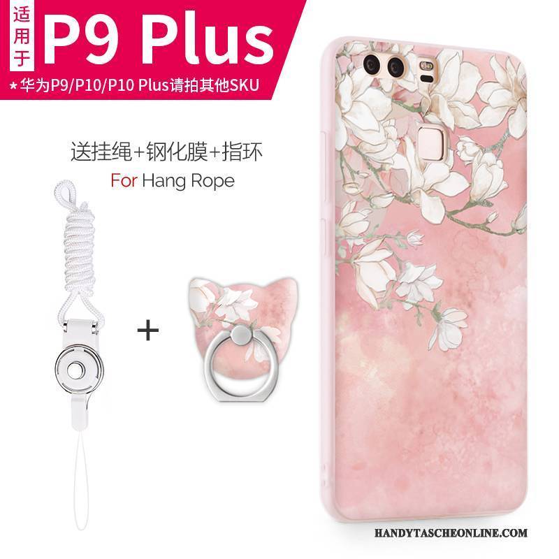 Hülle Huawei P9 Plus Schutz Anti-sturz Schlank, Case Huawei P9 Plus Taschen Handyhüllen Hellblau