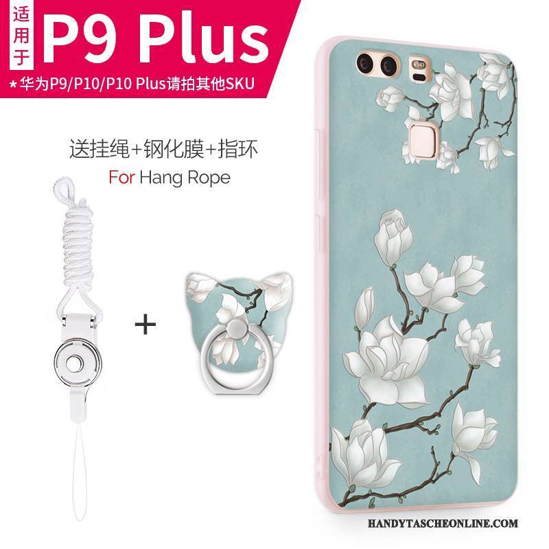 Hülle Huawei P9 Plus Schutz Anti-sturz Schlank, Case Huawei P9 Plus Taschen Handyhüllen Hellblau