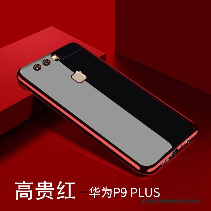 Hülle Huawei P9 Plus Schutz Anti-sturz Transparent, Case Huawei P9 Plus Taschen Rot Handyhüllen