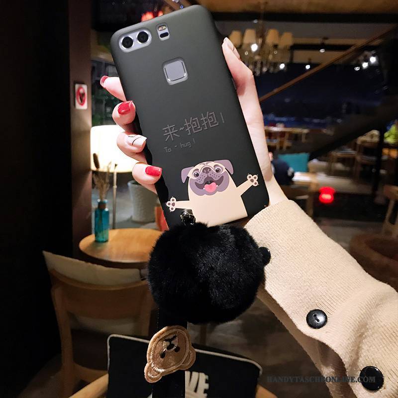 Hülle Huawei P9 Plus Schutz Kaninchenfell Handyhüllen, Case Huawei P9 Plus Taschen Nette Rosa