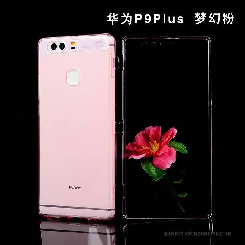 Hülle Huawei P9 Plus Schutz Lichtfarbe Anti-sturz, Case Huawei P9 Plus Folio Handyhüllen Grün