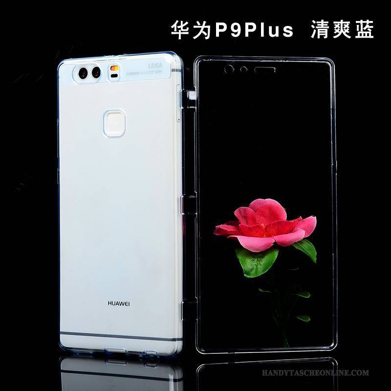 Hülle Huawei P9 Plus Schutz Lichtfarbe Anti-sturz, Case Huawei P9 Plus Folio Handyhüllen Grün