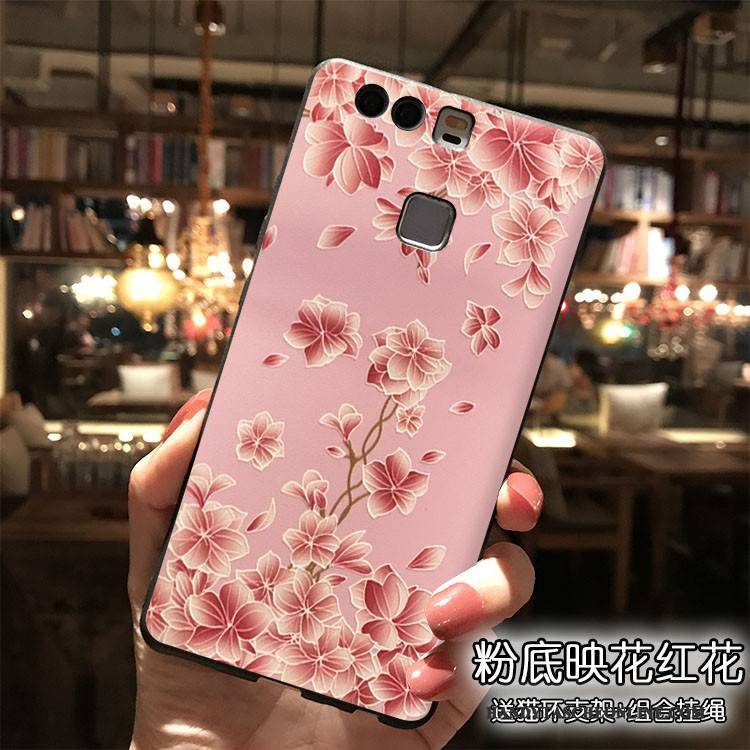 Hülle Huawei P9 Plus Silikon Gelb Nette, Case Huawei P9 Plus Rosa Persönlichkeit