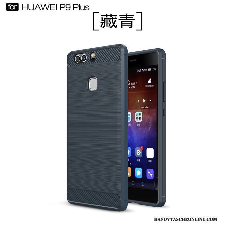 Hülle Huawei P9 Plus Silikon Neu Trend, Case Huawei P9 Plus Taschen Handyhüllen Schwarz