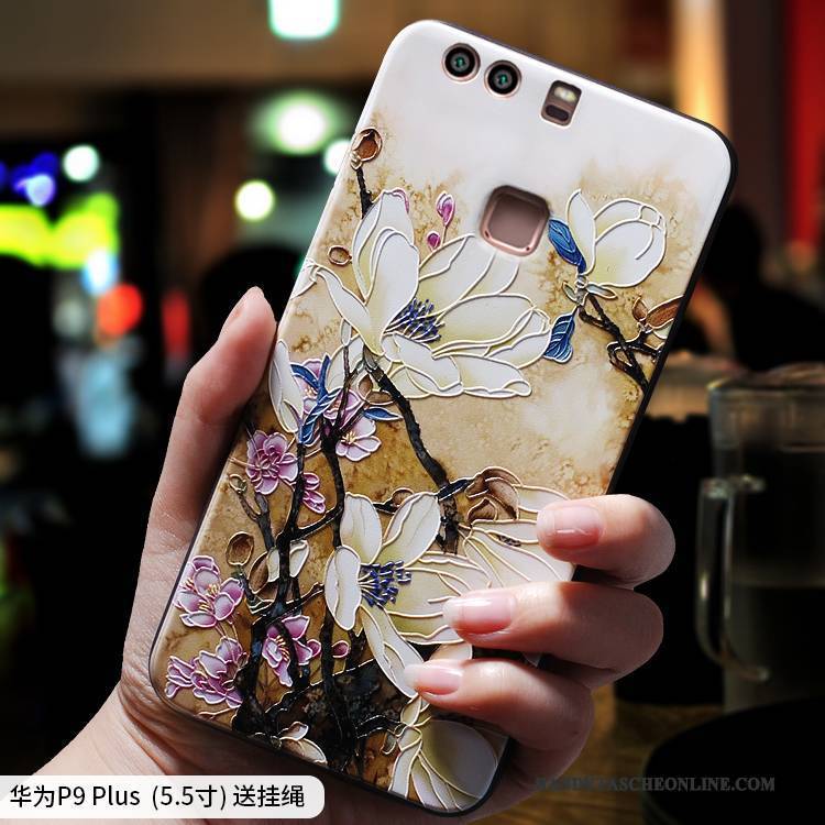 Hülle Huawei P9 Plus Taschen Handyhüllen Anti-sturz, Case Huawei P9 Plus Silikon Chinesische Art Trend