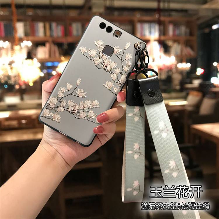 Hülle Huawei P9 Plus Taschen Handyhüllen Hellblau, Case Huawei P9 Plus Weiche Frisch Persönlichkeit