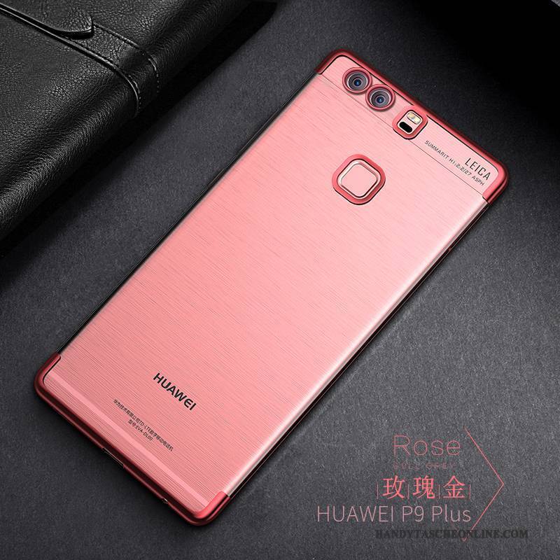 Hülle Huawei P9 Plus Taschen Rosa Handyhüllen, Case Huawei P9 Plus Weiche Anti-sturz Schlank