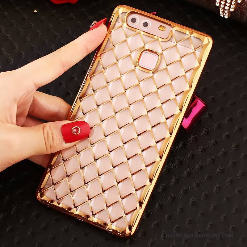 Hülle Huawei P9 Plus Weiche Gold Schlank, Case Huawei P9 Plus Strass Anti-sturz Handyhüllen