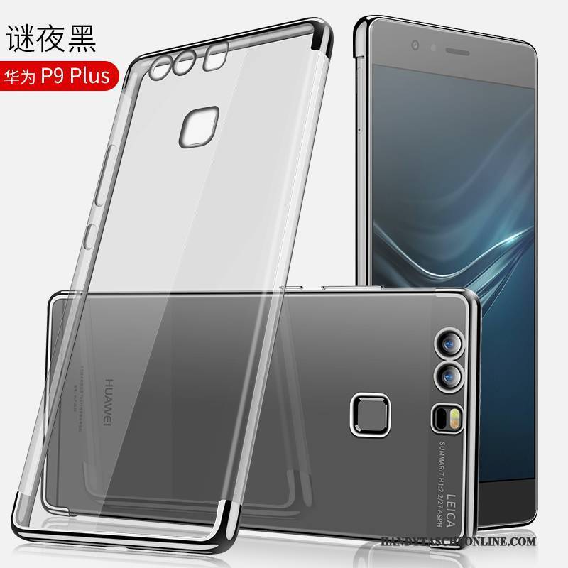 Hülle Huawei P9 Plus Weiche Transparent Handyhüllen, Case Huawei P9 Plus Taschen Blau Trendmarke