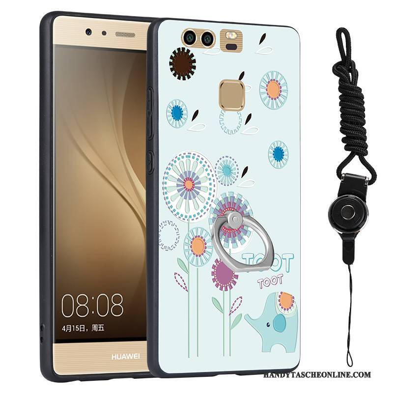 Hülle Huawei P9 Prägung Handyhüllen Trend, Case Huawei P9 Farbe Hängende Verzierungen Schwer