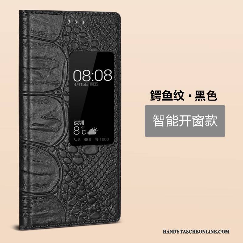 Hülle Huawei P9 Schutz Business Anti-sturz, Case Huawei P9 Folio Handyhüllen Schwarz