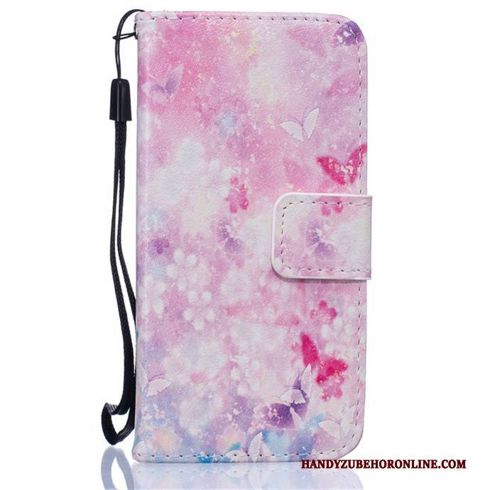 Hülle Huawei Y5 2018 Lederhülle Trend Anti-sturz, Case Huawei Y5 2018 Taschen Handyhüllen Blau