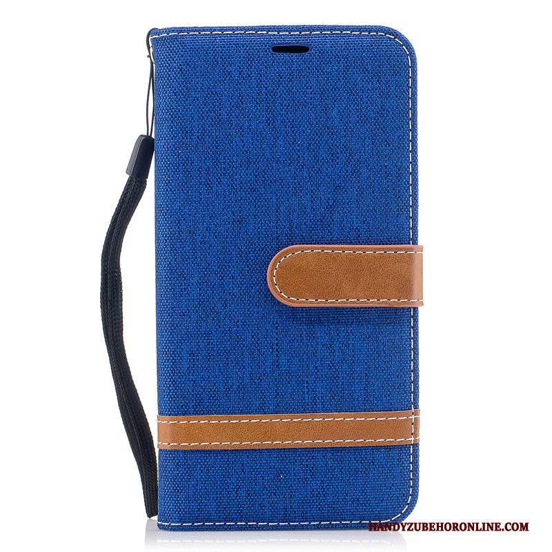 Hülle Huawei Y5 2018 Schutz Blau Denim, Case Huawei Y5 2018 Handyhüllen