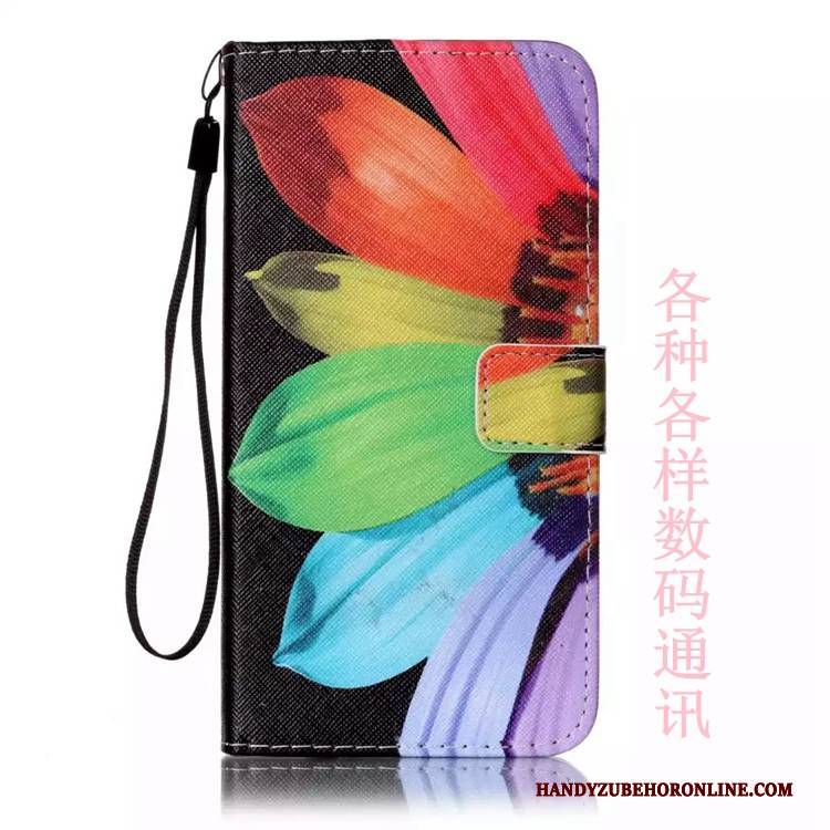 Hülle Huawei Y5 2018 Taschen Persönlichkeit Anti-sturz, Case Huawei Y5 2018 Gemalt Karte Rot