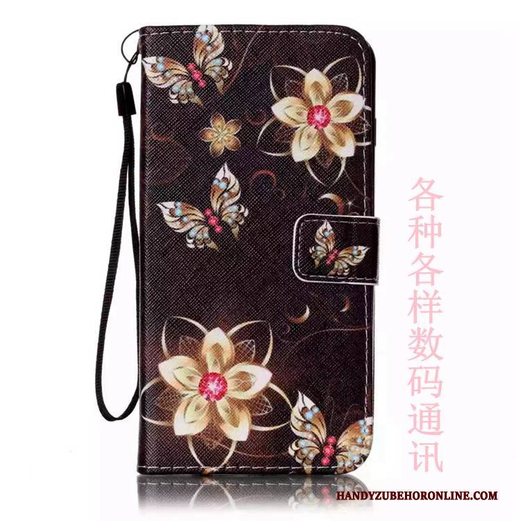 Hülle Huawei Y5 2018 Taschen Persönlichkeit Anti-sturz, Case Huawei Y5 2018 Gemalt Karte Rot