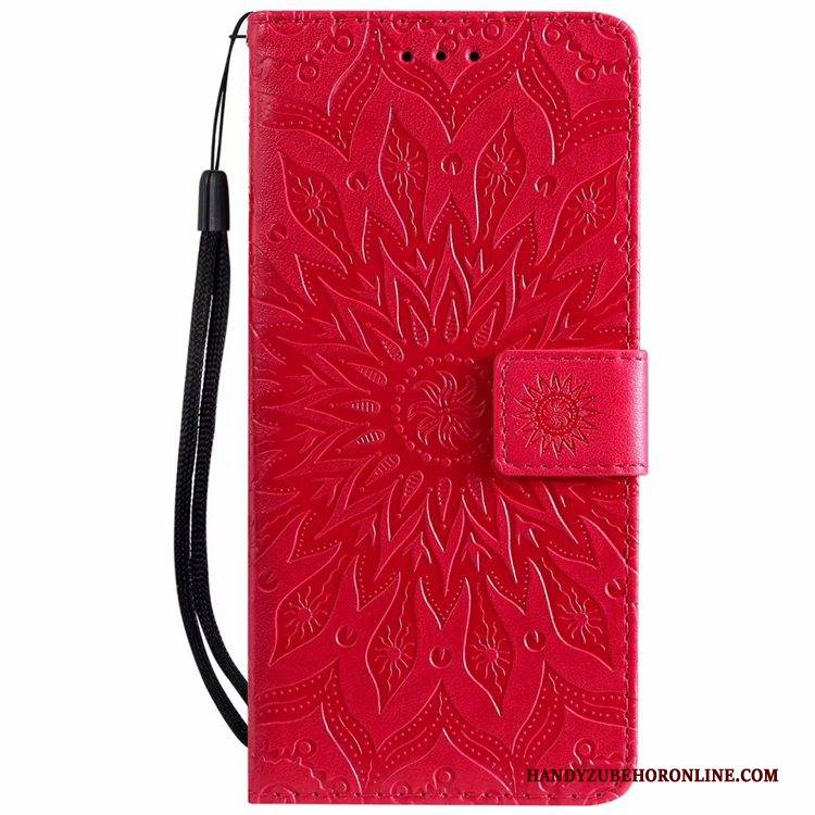 Hülle Huawei Y5 2019 Folio Anti-sturz Muster, Case Huawei Y5 2019 Taschen Handyhüllen Rosa