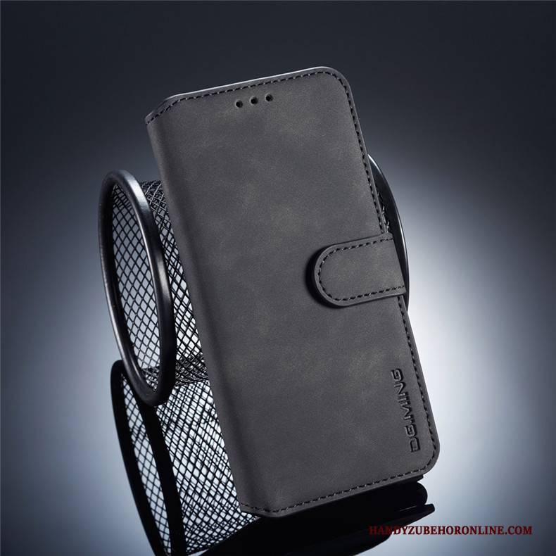 Hülle Huawei Y5 2019 Lederhülle Business Handyhüllen, Case Huawei Y5 2019 Folio Anti-sturz