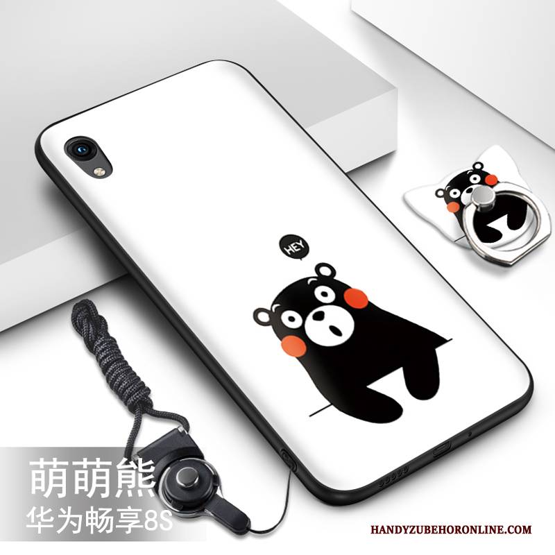 Hülle Huawei Y5 2019 Silikon Handyhüllen Anti-sturz, Case Huawei Y5 2019 Karikatur Grün