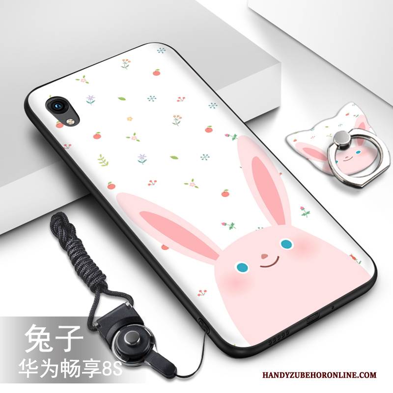 Hülle Huawei Y5 2019 Silikon Handyhüllen Anti-sturz, Case Huawei Y5 2019 Karikatur Grün