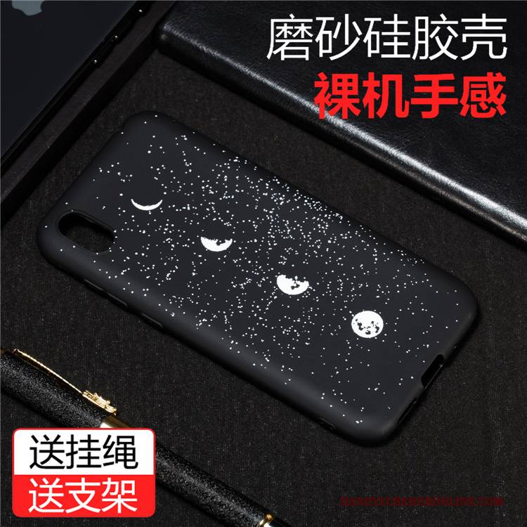 Hülle Huawei Y5 2019 Silikon Schwarz Anti-sturz, Case Huawei Y5 2019 Schutz Handyhüllen