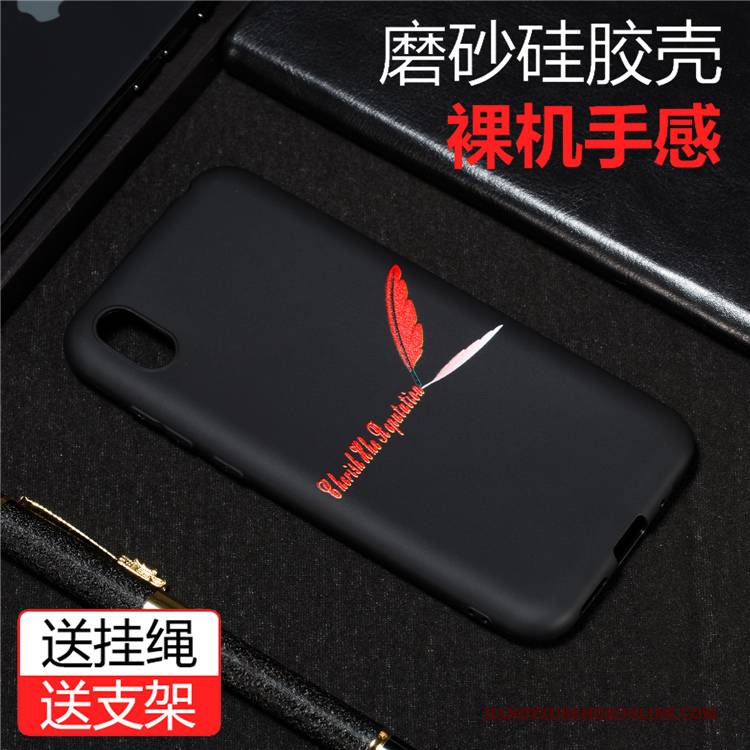 Hülle Huawei Y5 2019 Silikon Schwarz Anti-sturz, Case Huawei Y5 2019 Schutz Handyhüllen