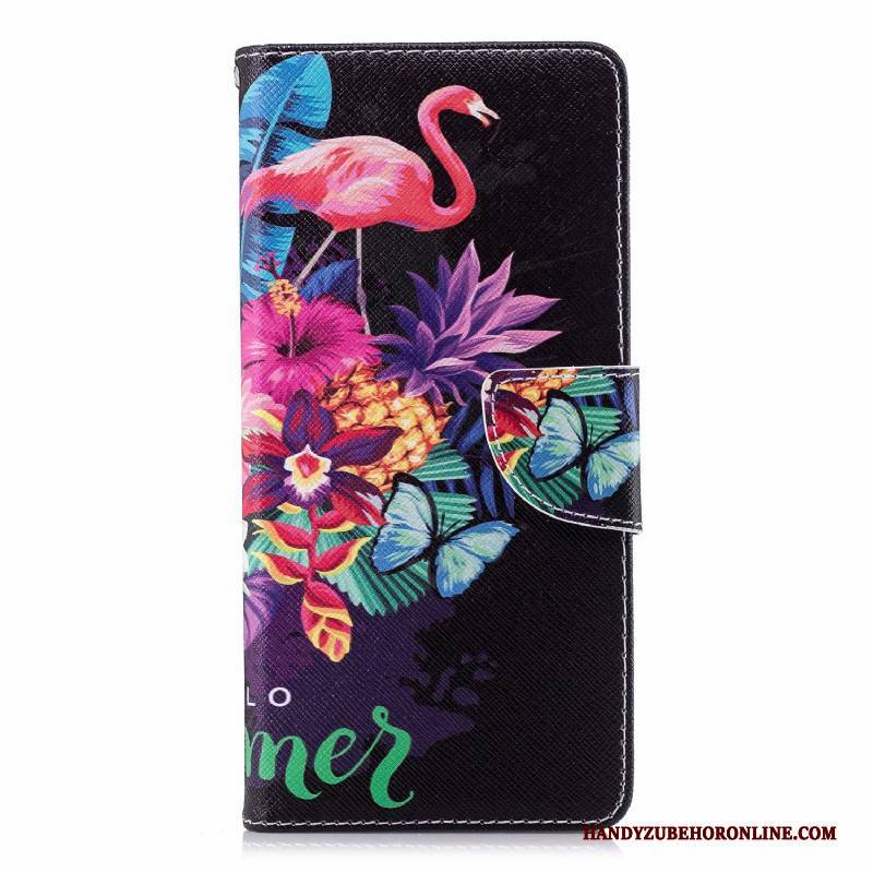 Hülle Huawei Y6 2018 Lederhülle Anti-sturz Weiß, Case Huawei Y6 2018 Schutz