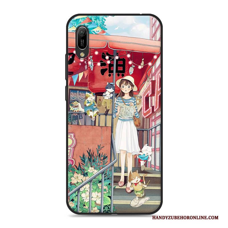 Hülle Huawei Y6 2019 Handyhüllen Kunst, Case Huawei Y6 2019 Mini Frisch