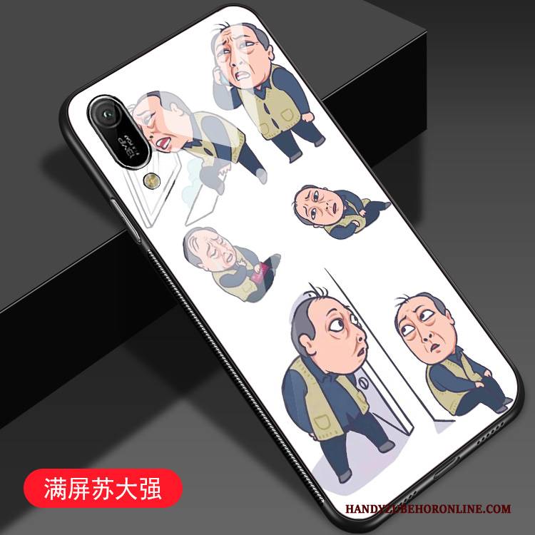 Hülle Huawei Y6 2019 Kreativ Persönlichkeit Anti-sturz, Case Huawei Y6 2019 Taschen Glas Groß