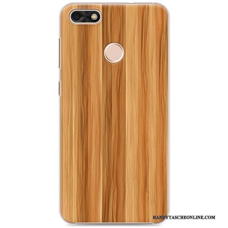 Hülle Huawei Y6 Pro 2017 Holzmaserung Schwer Handyhüllen, Case Huawei Y6 Pro 2017 Gemalt Einfach