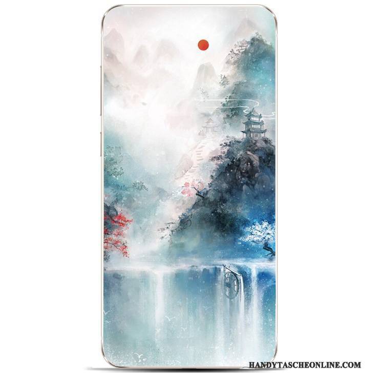 Hülle Huawei Y6 Pro 2017 Schutz Chinesische Art Schön, Case Huawei Y6 Pro 2017 Weiche Landschaft Handyhüllen