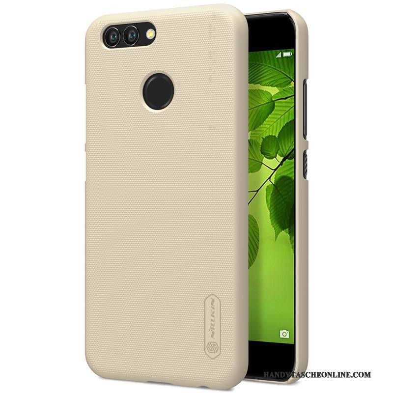 Hülle Huawei Y6 Pro 2017 Schutz Handyhüllen Gold, Case Huawei Y6 Pro 2017 Rot Schwer