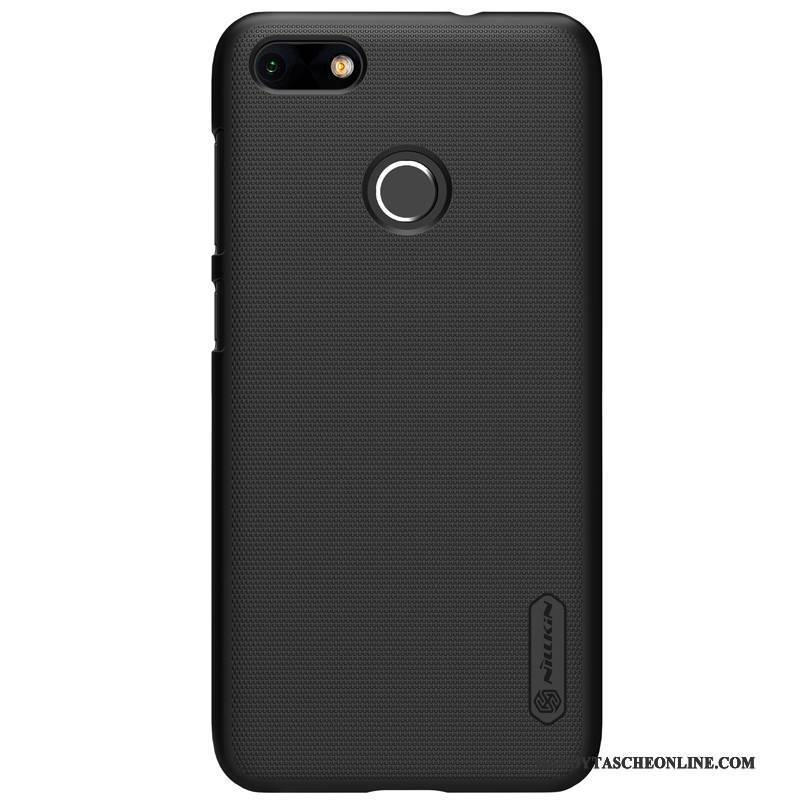 Hülle Huawei Y6 Pro 2017 Schutz Weiß Handyhüllen, Case Huawei Y6 Pro 2017 Nubuck Schwer