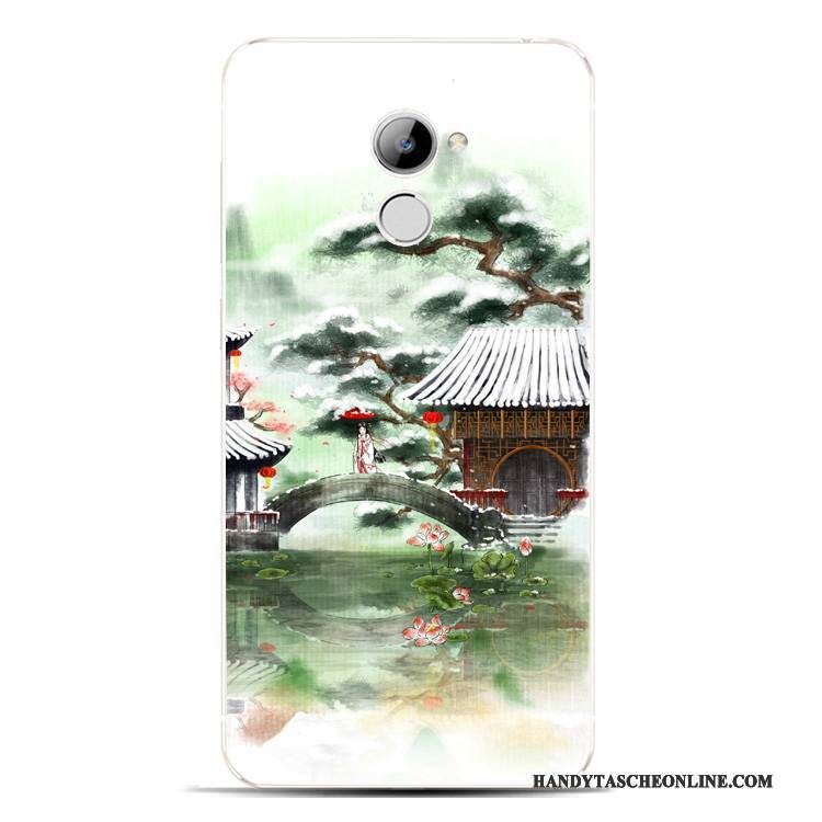 Hülle Huawei Y6 Pro 2017 Silikon Chinesische Art Anti-sturz, Case Huawei Y6 Pro 2017 Schutz Handyhüllen Schön