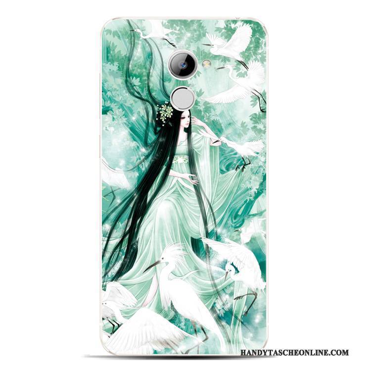 Hülle Huawei Y6 Pro 2017 Silikon Chinesische Art Anti-sturz, Case Huawei Y6 Pro 2017 Schutz Handyhüllen Schön